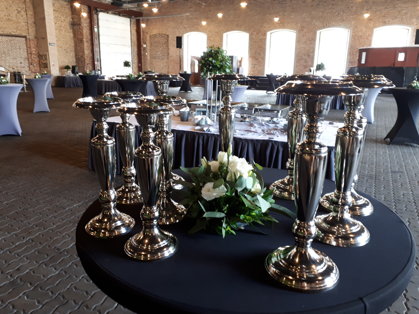 Sudraba svečturi vienai svecei